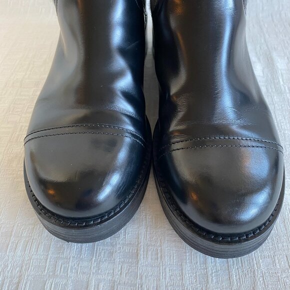 J. Crew Italian Leather Rib Cuff Chelsea Boots Sz 9 - Picture 8 of 16